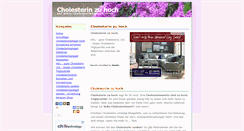 Desktop Screenshot of cholesterinzuhoch.com